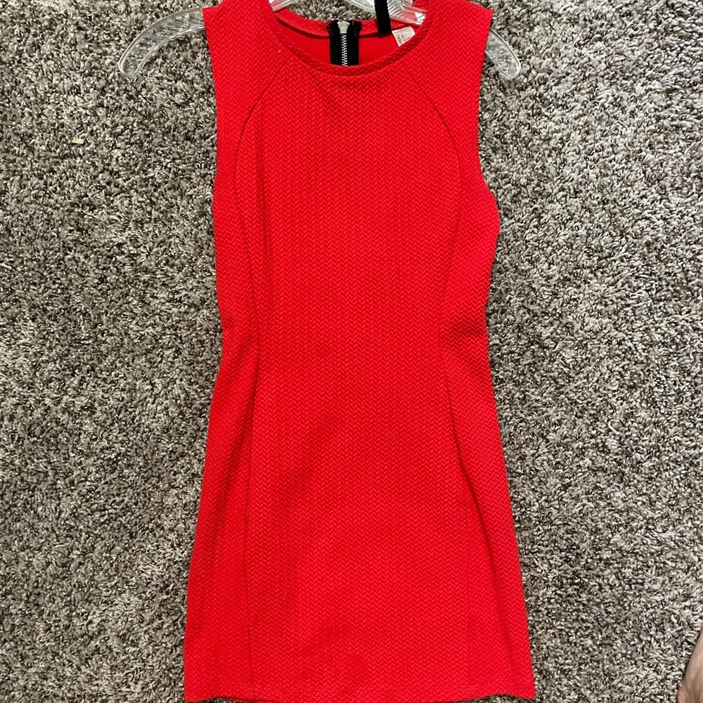 Red tight fitted dress
